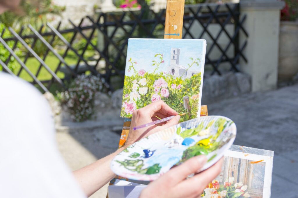 Atelier de peinture en plein air