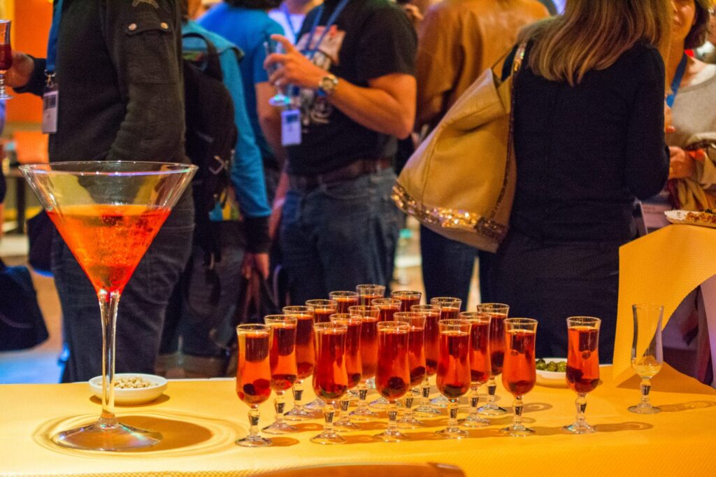 Cocktail servi lors d'un séminaire